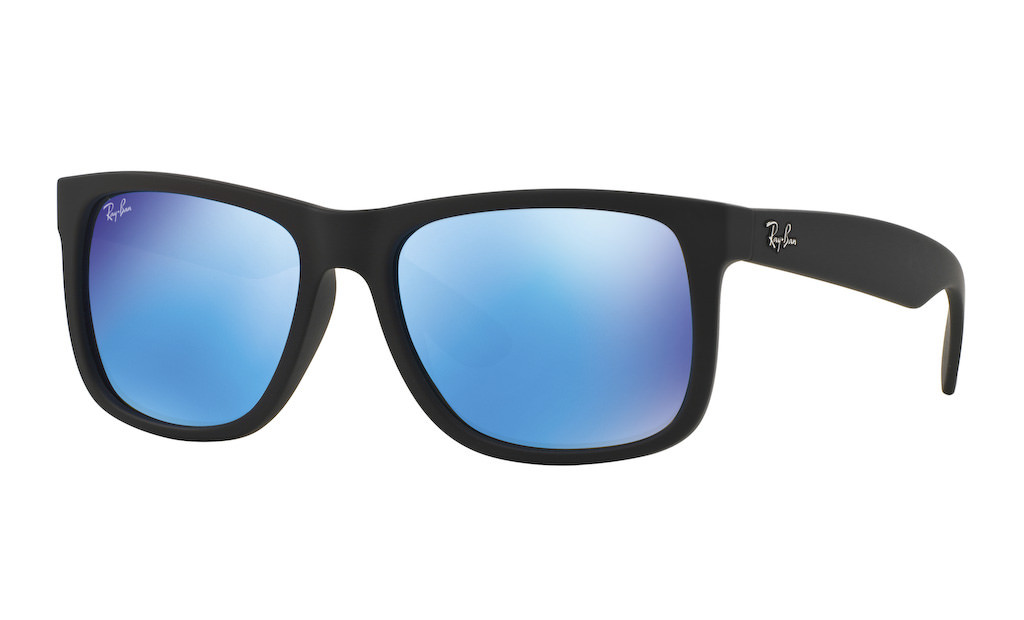 RAY BAN 4165 JUSTIN CLASSIC 622/55 NEGRA LENTE AZUL ESPEJO