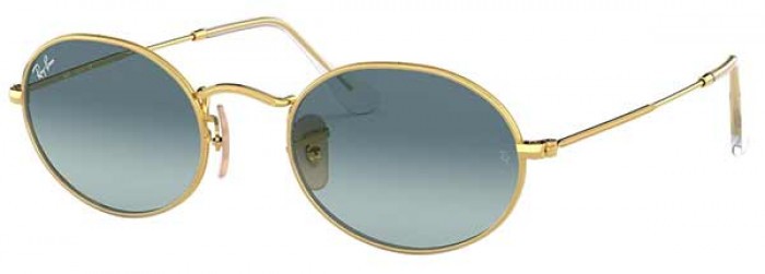 RAY-BAN 3547 OVAL ORO AZUL DEGRADADA