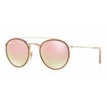 RAY-BAN 3647 ROUND DOUBLE BRIDGE Oro Cobre Gradient Flash