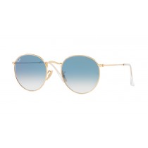RAY-BAN ROUND FLAT LENSES 3447-N 001/3F AZUL CLARA DEGRADADA