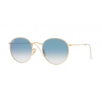 RAY-BAN ROUND FLAT LENSES 3447-N 001/3F AZUL CLARA DEGRADADA